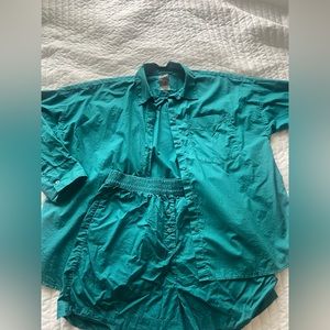 Jewel tone matching set.